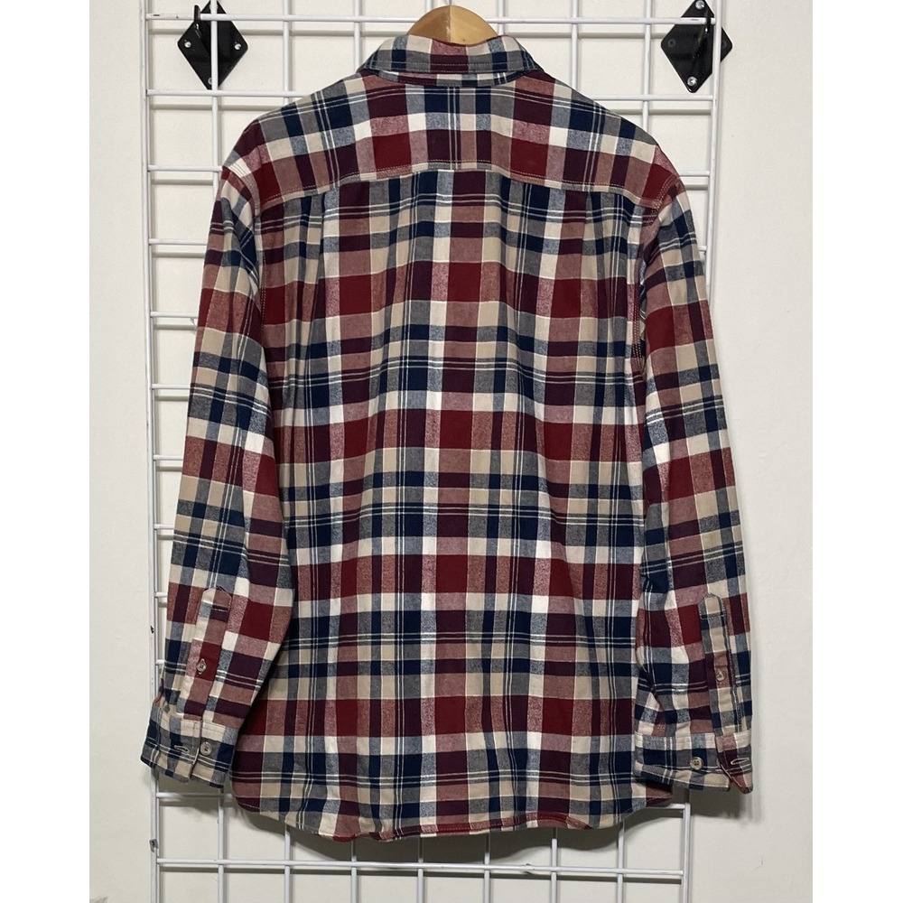 Ridgecut Toughwear Men's Flannel Shirt‎ Size Large Heavy Long Sleeve Button Down - Picture 3 of 5